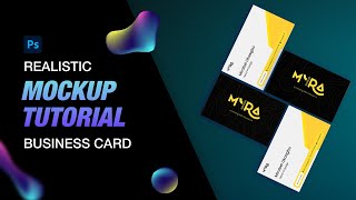 How to use a Business Card Mockup in photoshop [upl. by Mylander763]