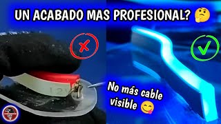 Acabados profesionales en los letreros de LED neón 🤔NO MAS CABLE VISIBLE 😋 [upl. by Marian806]