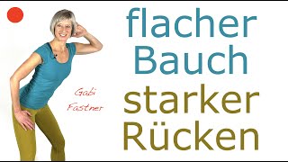 🐛18 min flacher Bauch starker Rücken  ohne Geräte im Stehen [upl. by Adlesirg905]