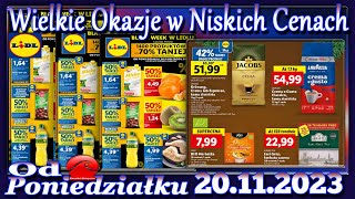 Lidl Nowa Gazetka Promocyjna od Poniedziałku 20112023 Najlepsze Okazje W Niskich Cenach [upl. by Korman]