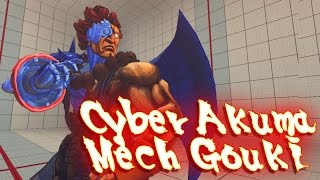 Ultra street fighter 4 PC  Cyber Akuma  Mech Gouki 60FPS [upl. by Fiertz]