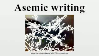 Asemic writing [upl. by Ramsdell]