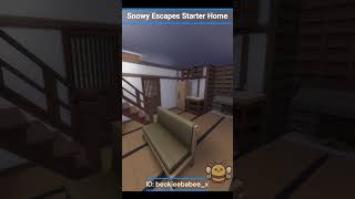 Sims 4Snowy Escapes Starter Home NO CC sims4 basegameplusonepack [upl. by Eeslek]