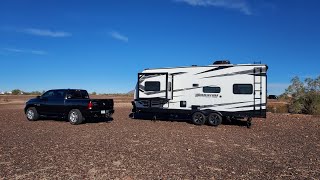 Boondocking in Quartzsite Momentum 21G [upl. by Alvie213]