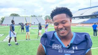 ODU Football Media Day 2024  LB EJ Green [upl. by Krista]