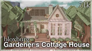 Bloxburg  Gardeners Cottage House Speedbuild exterior [upl. by Ysdnil619]