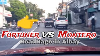 Road Rage in ALBAY Montero VS Fortuner [upl. by Yonina]