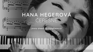 Hana Hegerová  Čerešne  noty pro piano [upl. by Hulton52]