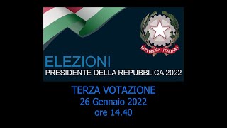 ELEZIONI Presidente della Repubblica 2022 Terza Votazione [upl. by Ener]