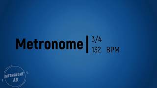 132 BPM 34 Metronome 30 min [upl. by Gathers]