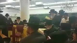 Belzer Rebbe participating Selichos in Yeshivat Or HaChaim  Elul 5777 [upl. by Rambow]