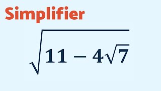 Si Si ON PEUT SIMPLIFIER CETTE RACINE CARRÉE [upl. by Maurilia130]