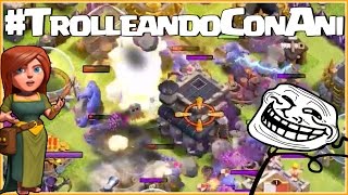 TROLLEANDOCONANIKILO PROBANDO BASES TROLL 5  CLASH OF CLANS [upl. by Enamrej]