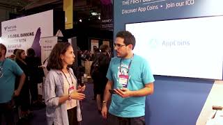 AppCoins MVP at WebSummit 2017 The first inapp purchase on Aptoide using the Blockchain [upl. by Mihe]