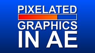 Pixelated Graphics 16bit mosaic effect  Adobe After Effects Tutorial [upl. by Melina]