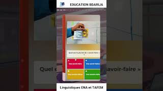 Linguistique Sémantique  Langues et compréhension pour TAFEM et ENA quiz [upl. by Ecirtram]