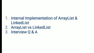 ArrayList LinkedList Internal Implementation  ArrayList vs LinkedList  Java Interview Questions [upl. by Hevak]