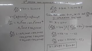 APPLY ENGINEERING MATHEMATICS  NonHomogeneous 2nd Order ODE  METHOD OF UNDETERMINED COEFFICIENTS [upl. by Mohr]