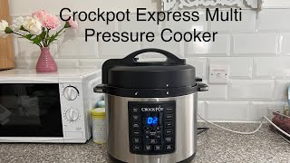 Crockpot Express Multi Pressure Cooker cooking food steamdessert soup rice 2022 [upl. by Ralaigh]