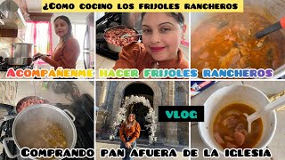 ACOMPÁÑENME HACER FRIJOLES 🫘 RANCHEROS¿CÓMO COCINO LOS FRIJOLES RANCHEROS COMPRANDO PAN 🥐 [upl. by Colon]