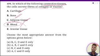 In which of the following connective tissues the cells secrete fibres of collagen or elastin [upl. by Tu]