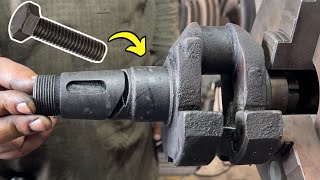 Can You Fix Broken Crankshaft Without Welding  Try New Repair Method  Rebuild Broken Crankshaft [upl. by Schoof]