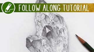 How to Draw Crystals  Follow Along Livestream [upl. by Adnawak]