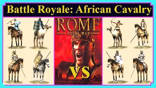 AI Cavalry Only  Carthaginian amp Egyptian Culture Factions  Battle Royale  Rome Total War [upl. by Maddeu]