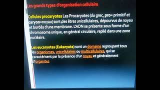 cours de la biologie cellulaire S1 la théorie cellulaire la cellulaire procaryotes et eucaryotes [upl. by Namyaw]