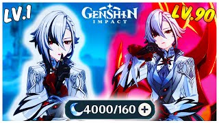 I SPENT 4000 RESIN ONLY BUILDING ARLECCHINO  Genshin Impact [upl. by Anaher178]