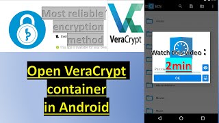 Open amp create veracrypt luks container in android EDS put a lock on sdcard mtmanager [upl. by Errised343]