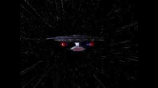 USS Enterprise 1701D  warp speed [upl. by Acinorehs806]