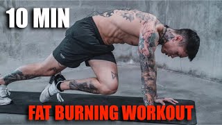 10 Min Fat Burning Workout  No Equipment [upl. by Annaej]