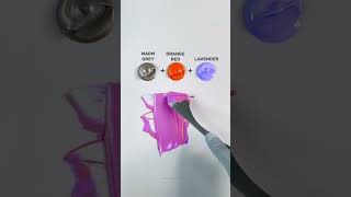 Grey vs Red Orange vs Lavender Color Mixing colormixing [upl. by Ahsieni]