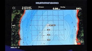 Humminbird HELIX How To Setup a Trolling Grid [upl. by Yeneffit]