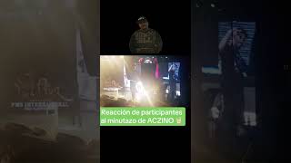 reacción de los participantes al minutazo de Aczino vs mks [upl. by Drucy]