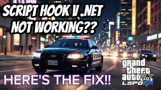 How to FIX Script Hook V NET in GTA 5 2024 [upl. by Hadrian]