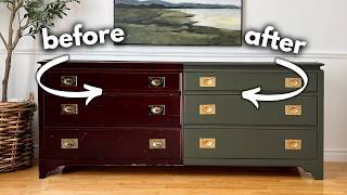 Turning a 40 Thrifted Dresser into a High End Showstopper [upl. by Joshuah]