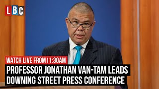 Professor Jonathan Van Tam leads Downing Street briefing  Watch LIVE [upl. by Anived]