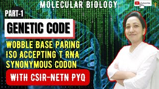 GENETIC CODE I  Wobble Base Paring  Iso Accepting t RNA  Synonymous Codon  Deciphering Code [upl. by Luhe]