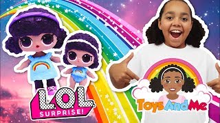 DIY TIANA 👸🏽and BABY TIANA from TOYS AND ME 🌈 Transform into a LOL SURPRISE DOLLS amp LIL SISTER [upl. by Yenitirb]