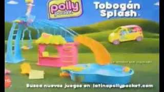 Comercial Mattel latino 2014 Polly pocket Tobogán splash [upl. by Retsila112]