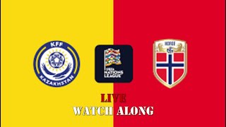 Kazakhstan vs Norway  UEFA Nations League  Live Watch Along with Live Commentary [upl. by Jobie]