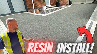 RESIN DRIVEWAY INSTALL AT MY DADS FINALLY [upl. by Tarrant]