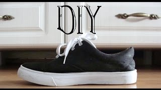 2 DIY Malowanie butów  moje nowestare trampki [upl. by Nylaehs]