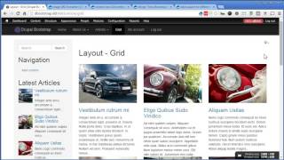 Drupal Bootstrap  19  Creating Article Views  Grid Layout [upl. by Eelirem]