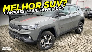 NOVO JEEP COMPASS TRAILHAWK TD350 4X4 TURBO DIESEL 2022 É O MELHOR SUV DA CATEGORIA Fast Car View [upl. by Lacombe]