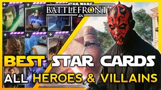 BEST STAR CARDS for EVERY HERO amp VILLAIN 2023  Battlefront 2 [upl. by Rachelle]