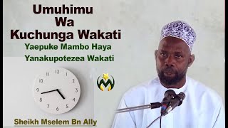 SHEIKH MSELEM BN ALLY  MAMBO KAMA HAYA NDIO YANAPOTEZA WAKATI WAKO  UMUHIMU WA KUCHUNGA WAKATI [upl. by Kryska]