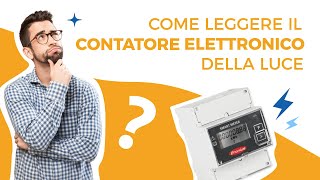 Come leggere il contatore elettronico della luce [upl. by Voorhis328]